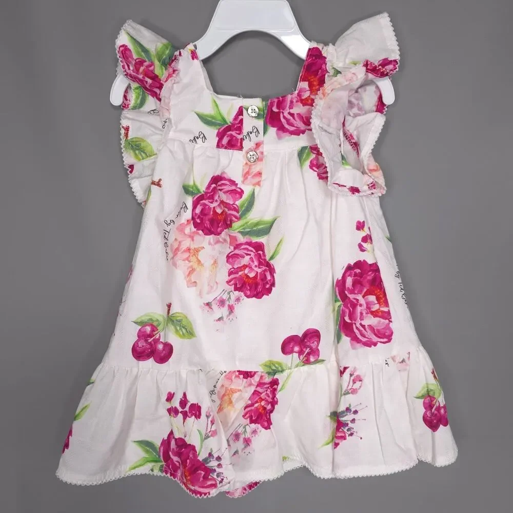 BAKER BY TED BAKER New Kids Baby Dress Set Floral‎ 3Pc Outfit Headband Panty 24M